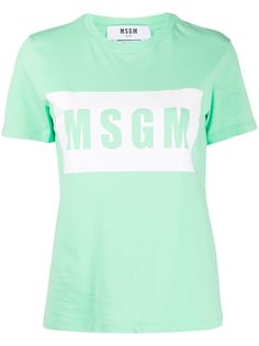 MSGM футболка с графичным логотипом