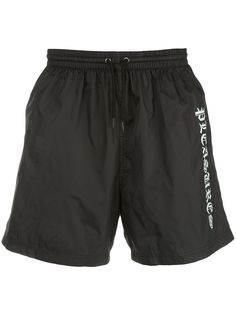 Pleasures logo print track shorts