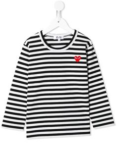 Comme Des Garçons Play Kids футболка с логотипом