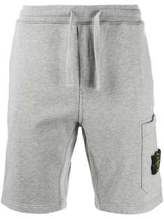Stone Island jersey logo shorts