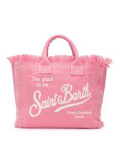 Mc2 Saint Barth Kids пляжная сумка Colette с бахромой