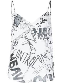 Essentiel Antwerp топ на бретелях с принтом