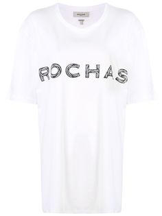 Rochas футболка с логотипом