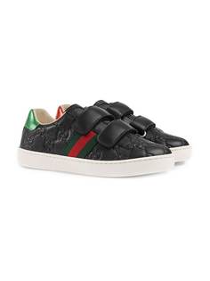 Gucci Kids кеды Childrens Gucci Signature с отделкой Web