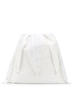 Loewe сумка с кулиской и английской вышивкой