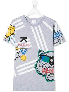 Kenzo Kids футболка с принтом