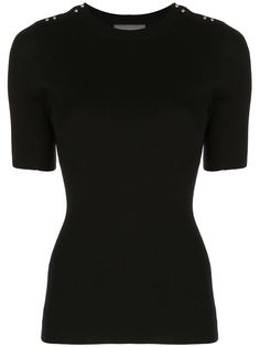 3.1 Phillip Lim футболка в рубчик с декоративной строчкой