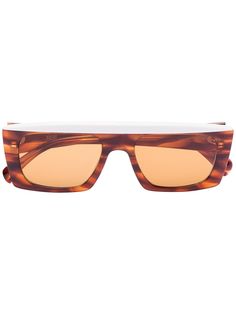 Kaleos солнцезащитные очки Havana в прямоугольной оправе