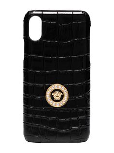 Versace чехол для iPhone X с декором Medusa