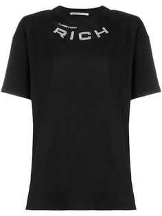 Alessandra Rich футболка с вышитым логотипом