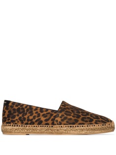 Saint Laurent leopard print espadrilles