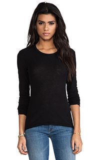 Топ с круглым вырезом и длинными рукавами - James Perse