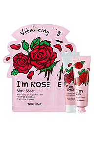 Набор из маски и крема для рук im rose cracker box - TONYMOLY