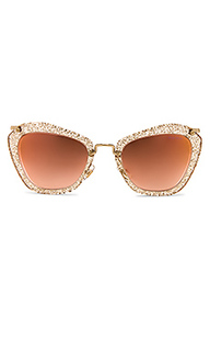 Солнцезащитные очки glitter geometric square - Miu Miu