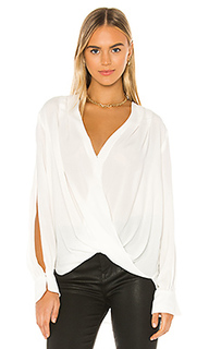 Блузка drape front v neck top - 7 For All Mankind