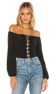 Боди со шнуровкой lulu - superdown