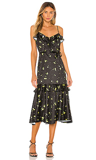 Платье миди cherry print - MILLY