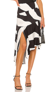 Юбка миди zebra print - MILLY