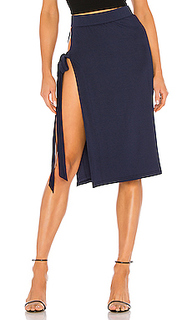 Миди юбка с разрезом kai - superdown