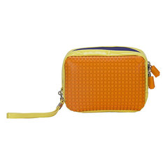 Ручная сумка Клатч Canvas Handbag WY-B003, желтый-оранжевый Upixel