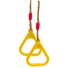 Гимнастические кольца Kett-Up на верёвках, жёлтые