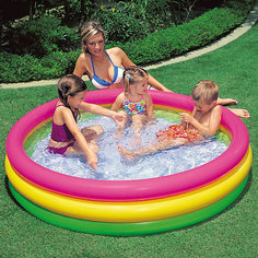 Надувной бассейн Intex "Радуга", 114*25 см