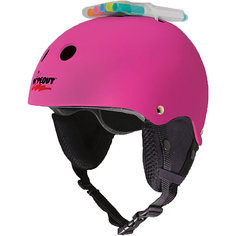 Зимний защитный шлем Wipeout Neon Pink с фломастерами, розовый
