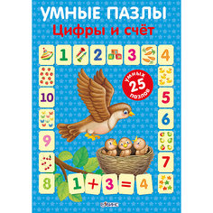 Умные карточки-пазлы "Цифры и счет" Робинс