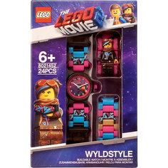 Часы наручные LEGO Movie 2 с минифигурой Wyldstyle