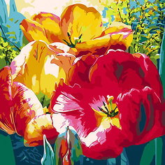 Открытка по номерам Color KIT Нежные тюльпаны