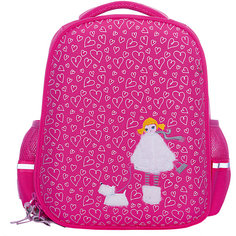 Рюкзак BrunoVisconti «Девочка и собака», розовый