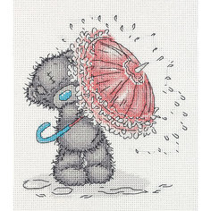 Набор для вышивания мулине Klart "Tatty Teddy с зонтиком", 17,5х19,5 см