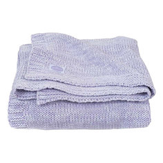 Вязаный плед Jollein "Melange knit" soft lilac, 75x100 см
