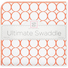 Фланелевая пеленка SwaddleDesigns Orange Mod, 110х110 см