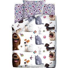 Детское постельное белье 1,5 сп Непоседа «Тайная жизнь домашних животных»