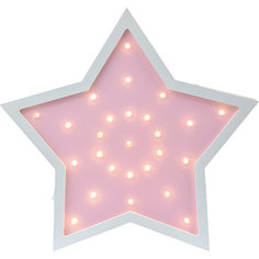 Светильник настенный Ночной лучик «Звездочка», розовый