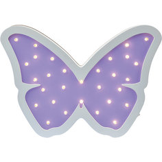 Светильник настенный Ночной лучик «Бабочка», фиолетовый