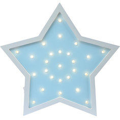 Светильник настенный Ночной лучик «Звездочка», голубой
