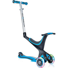 Трехколесный самокат Globber Evo 5 In 1 Lights, голубой
