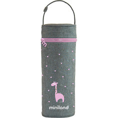 Термосумка для бутылочек Miniland Silky 350 мл, розовый