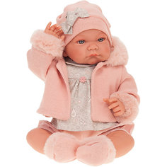 Кукла Munecas Antonio Juan Наталия в розовом, 40 см