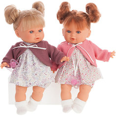 Кукла Munecas Antonio Juan Монси в розовом, плачет, 30 см