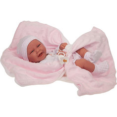 Кукла-младенец Munecas Antonio Juan Ирен в розовом, 42 см