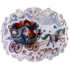 Новогоднее украшение Fenix-present "Новогодняя колесница", с подсветкой Феникс Презент
