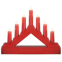 Декоративная фигурка-горка B&H "Свечи", 7 LED, красная BH
