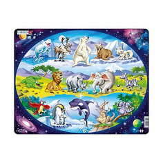 Пазл Larsen "Планета животных", 15 элементов