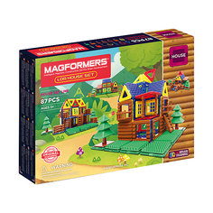Магнитный конструктор 705004 Log House Set, MAGFORMERS
