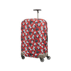 Чехол для чемодана Samsonite Микки, Минни, красный 69 см