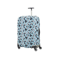 Чехол для чемодана Samsonite Микки, Минни, синий 86 см