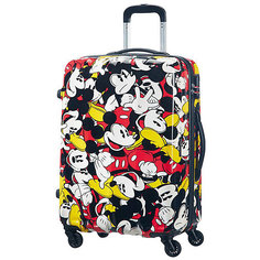 Чемодан American Tourister Микки комиксы, высота 65 см